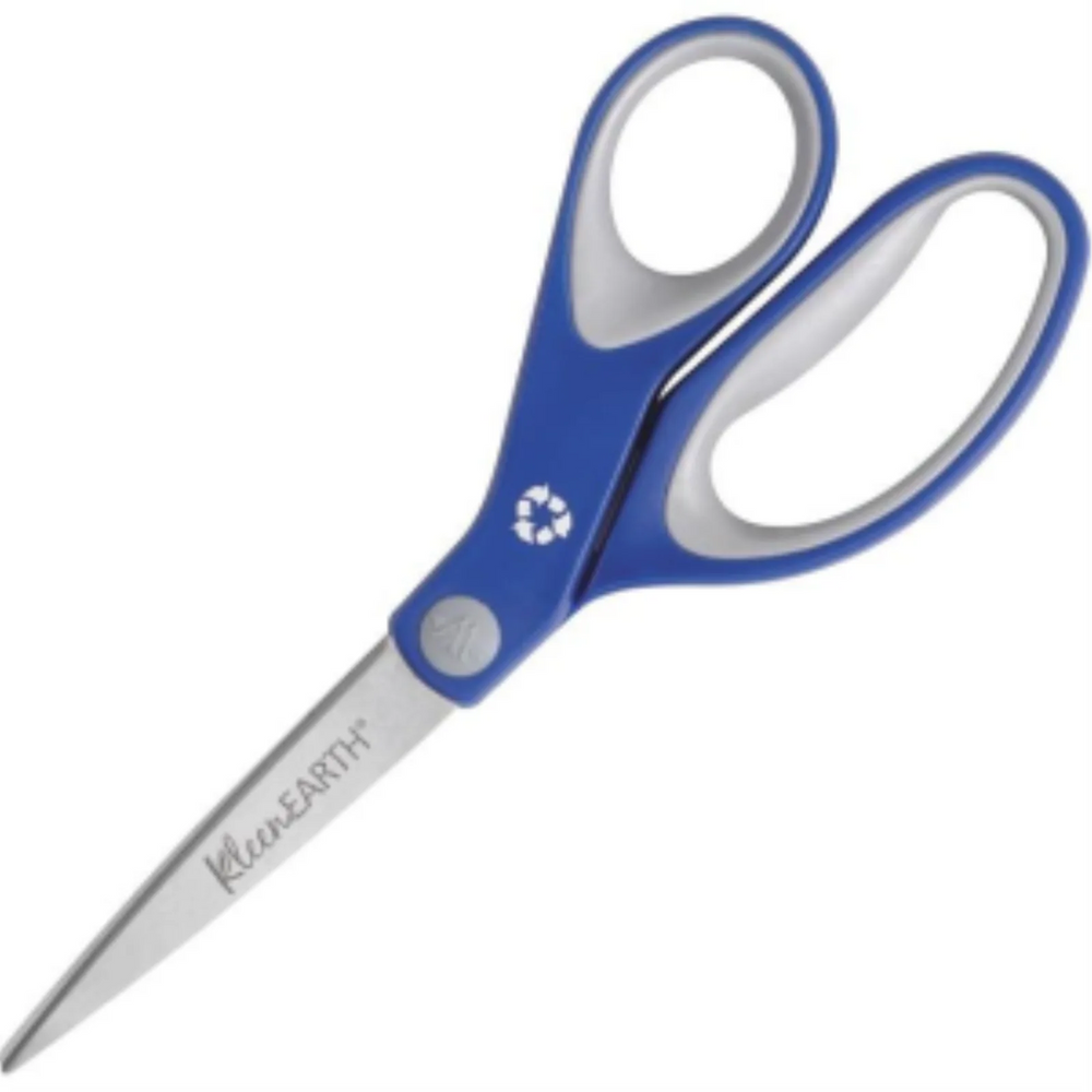 KleenEarth® 8” Straight Soft Handle Scissors – Blue / Ciseaux poignée douce droite KleenEarth®, 8 po – bleu