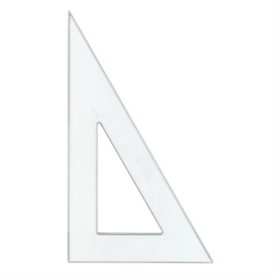 12" Styrene Triangle - 30/60 degree
Triangle de sturene de 12 po - 30/60 degres