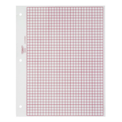 Westcott Brand 4ths Graph Chart – Matte Red (GR164-MR)