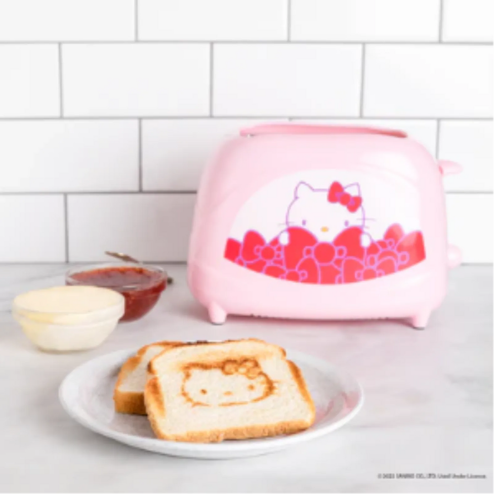 Hello Kitty Elite Toaster - Pink 2-Slice Character Toaster with Hello Kitty Face Branding