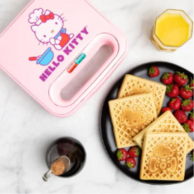 Uncanny Brands Hello Kitty Double Square Waffle Maker (WM2KITHK1)