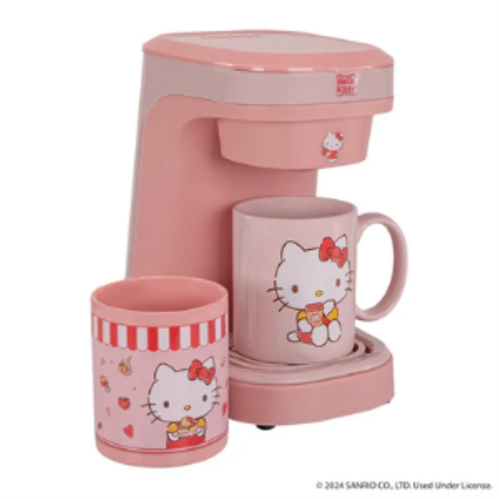 Coffee Maker W/2 Mugs Hello Kitty
