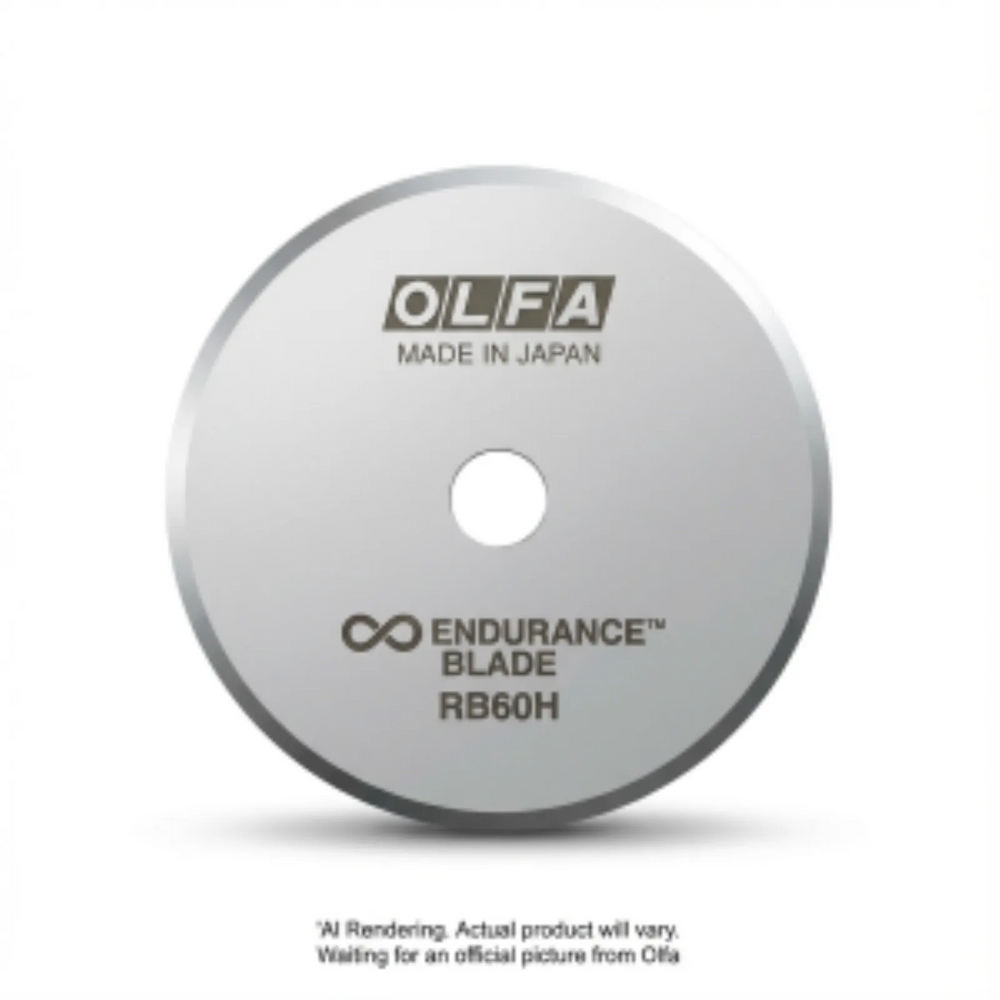 OLFA 60mm RB60H-1 Endurance Rotary Blade, 1pk