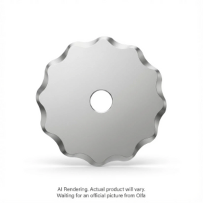 OLFA SCB45-1 Stainless Steel Scallop Blade, 1pk (1061410)