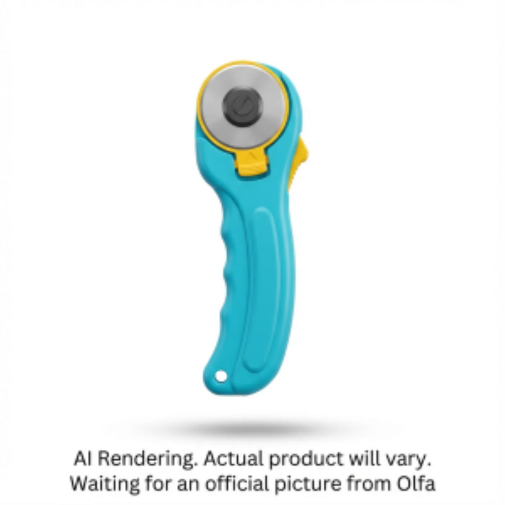 OLFA 45mm RTY-2/C Quick-Change Rotary Cutter, Aqua