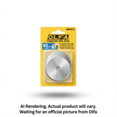 OLFA 45mm RB45-5 Tungsten Steel Rotary Blade 5pk (9460)