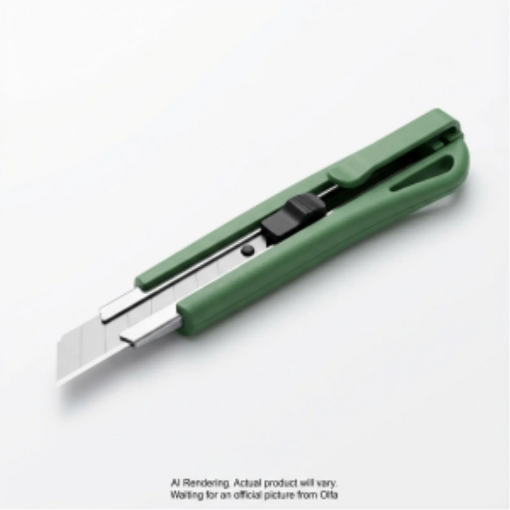 OLFA 9mm ES-1/P Recycled Plastic Knife- Polybag