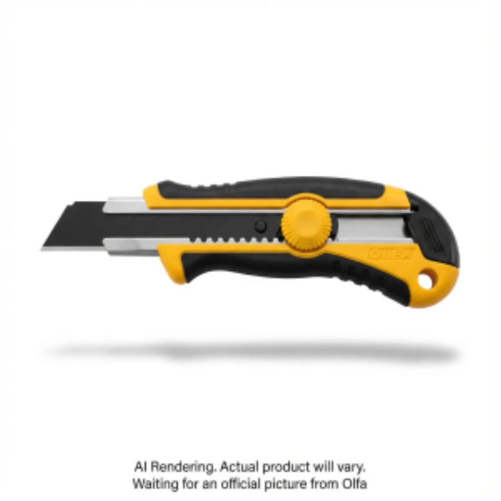 OLFA 25mm XH-1 Fiberglass Rubber Grip Ratchet-Lock Knife