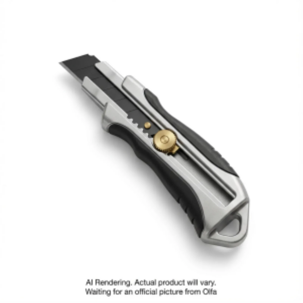 OLFA 18mm MXP-L Die-Cast Aluminum Handle Ratchet Knife