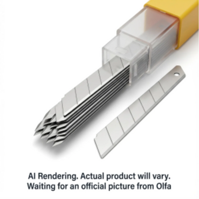 OLFA 9mm A1160B Graphics Snap Blades, 10pk (5007)