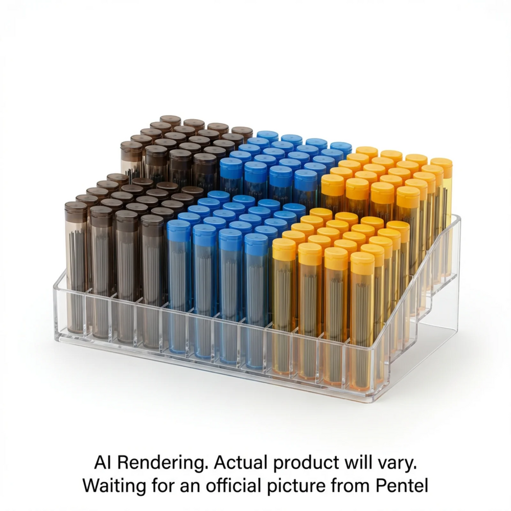 Pentel Ain Stein Lead (0.5/0.7/0.9mm), Assorted Open Stock Display, 120 Tubes