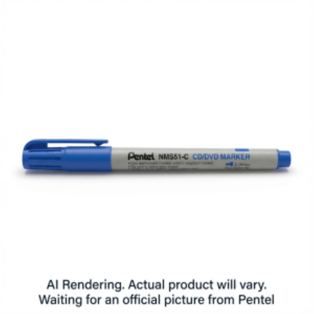 CD-R/DVD-R Permanent Marker (2.0mm), Bullet Tip, Blue Ink