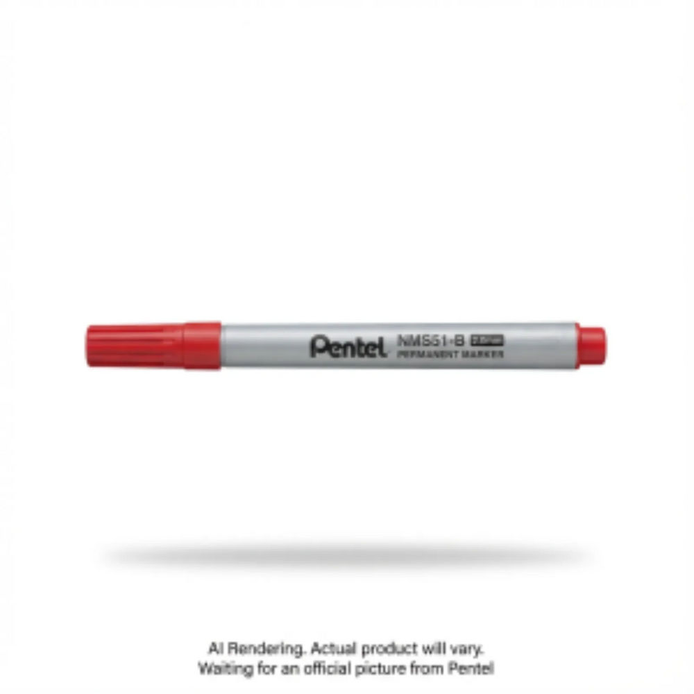 CD-R/DVD-R Permanent Marker (2.0mm), Bullet Tip, Red Ink