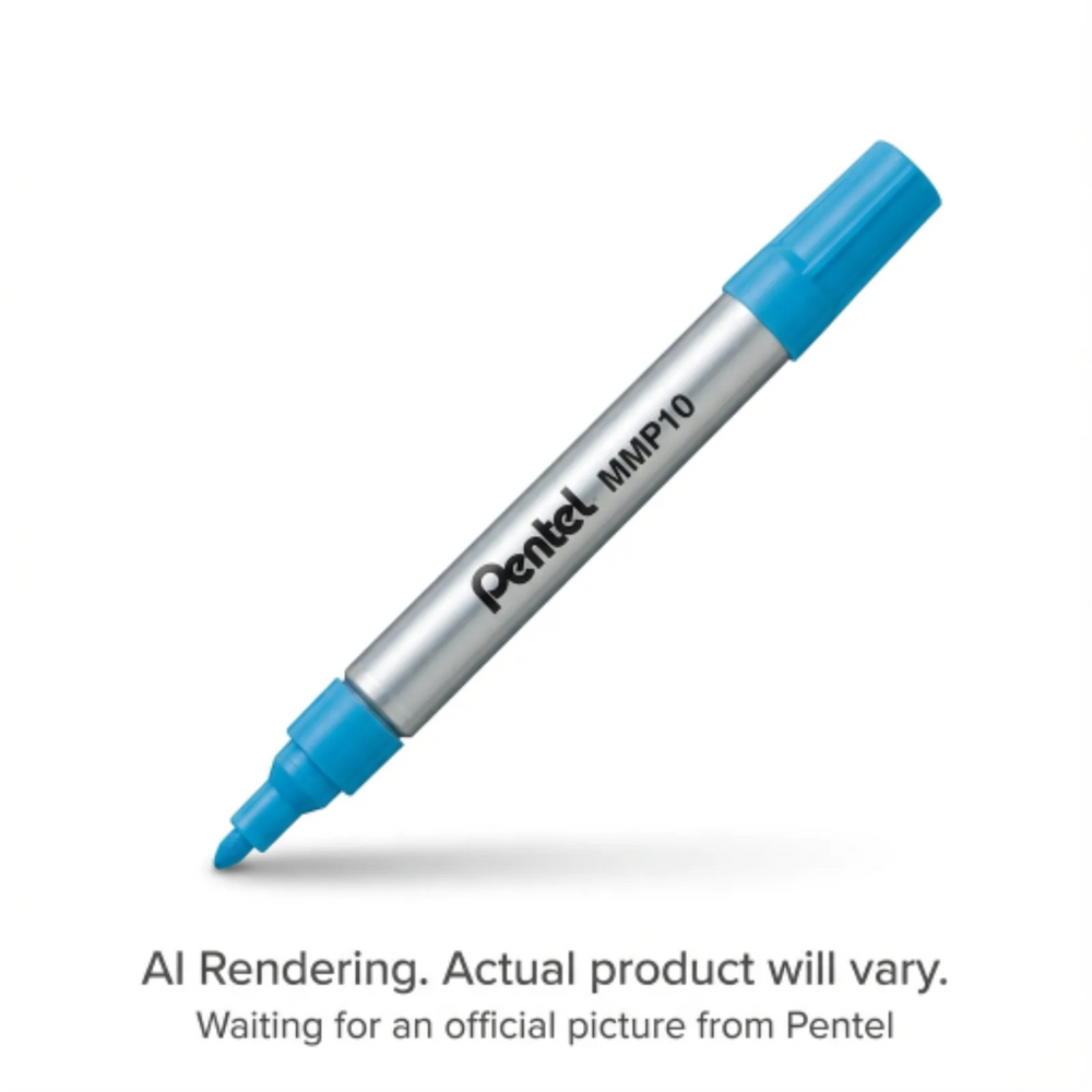 Pentel Paint Marker, Medium Point (4.5mm), Bullet Tip, Sky Blue Ink