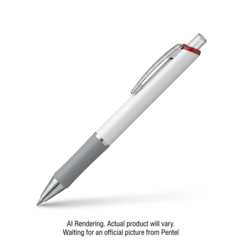 Pentel Floatune, Retractable Advanced Rollerball Pen, 0.3mm Tip, Red Ink