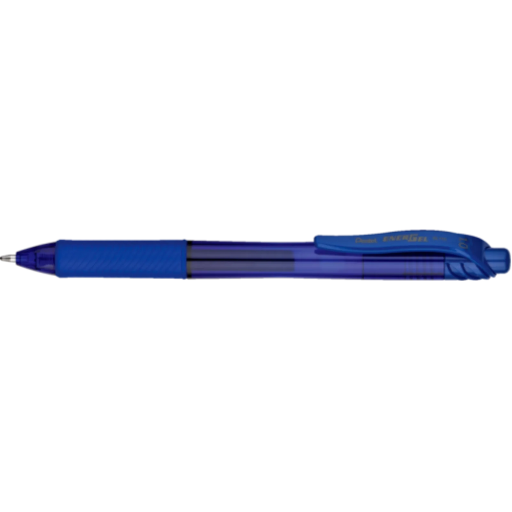 EnerGel-X Retractable Gel Roller, (1.0mm) Metal Tip, Blue Ink