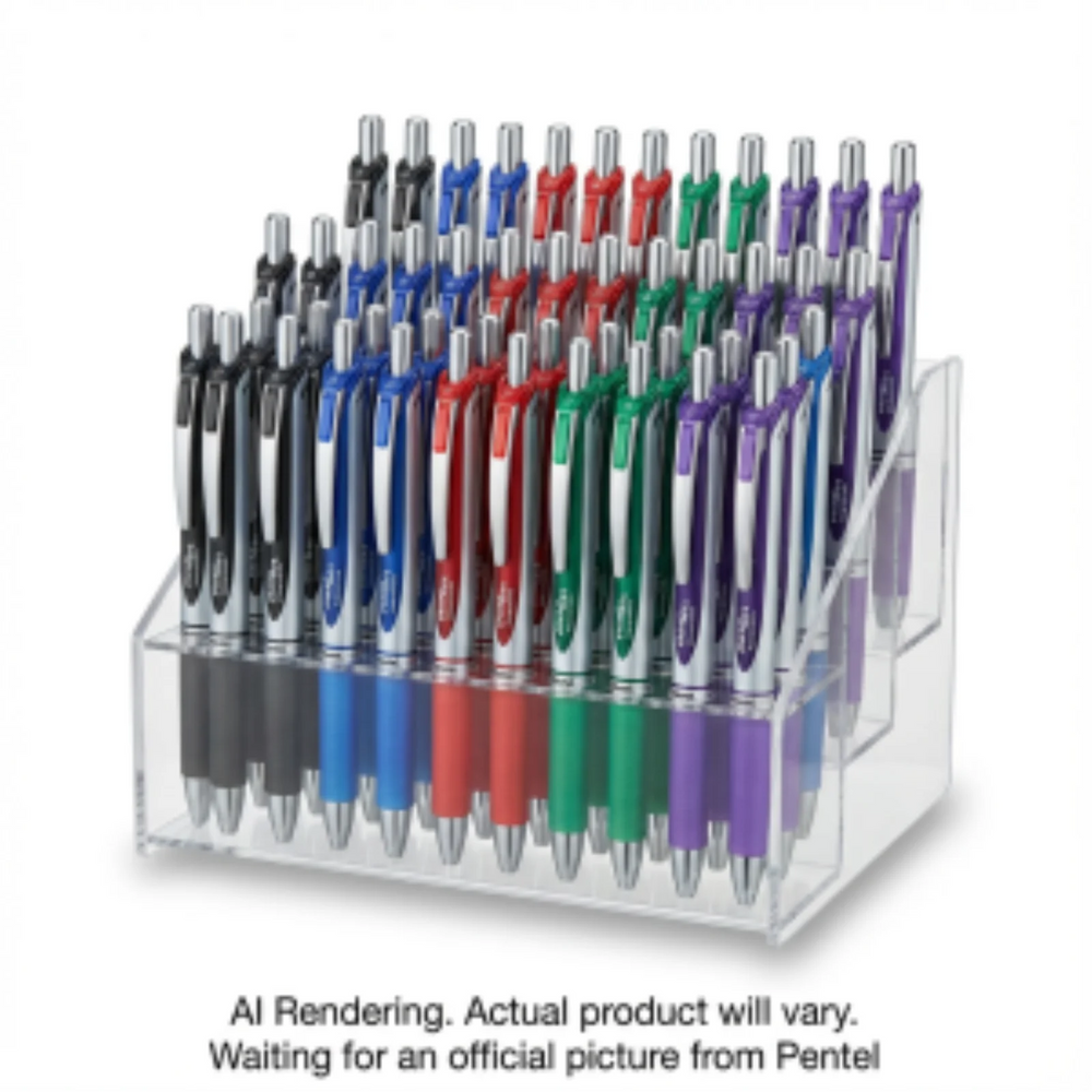 EnerGel Retractable Gel Roller, (0.7mm), Assorted Open Stock Display, 72PCS