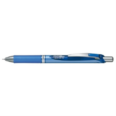 Pentel EnerGel Retractable Gel Pen 0.5mm Needle Tip Blue Ink (BLN75-C)