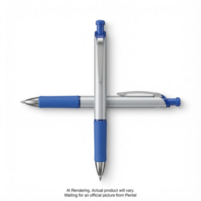 Pentel EnerGel Retractable Gel Roller, 1.0mm Metal Tip, Blue Ink (BL80-C)