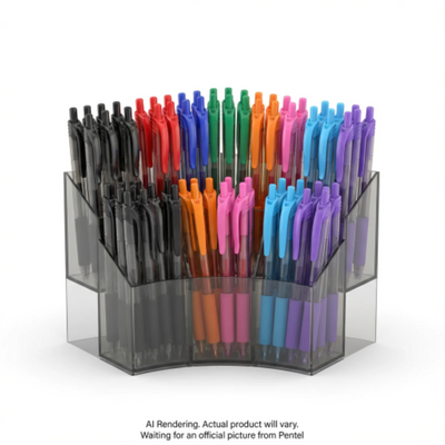 Pentel EnerGel-X Retractable Gel Roller 0.7mm Assorted Ink Colors 120PC (BL1057-10EFP)