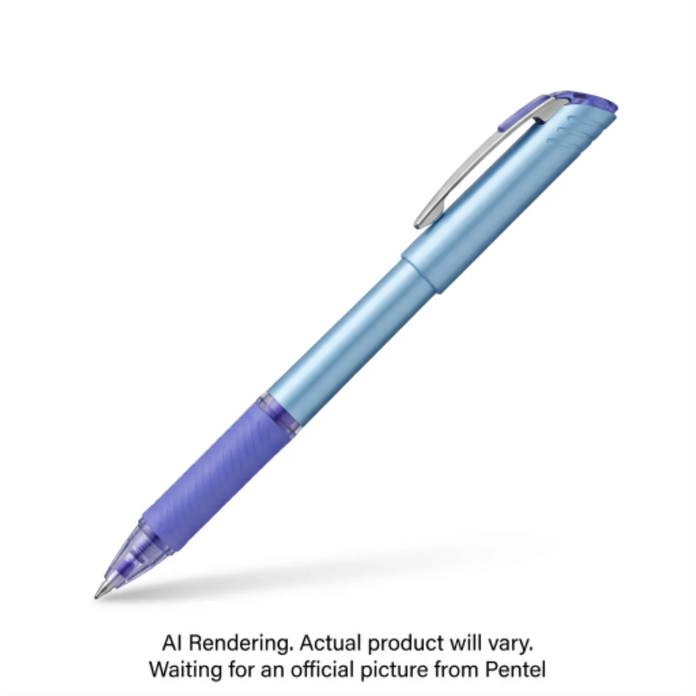 EnerGel Liquid Gel Pen, (0.5mm) Needle Tip, Violet Ink