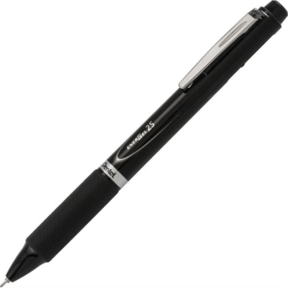 EnerGel 2S Multi-Function, 2-Ink + Pencil, (0.5mm), Black/Red Ink/0.5mm Pencil, Black Barrel