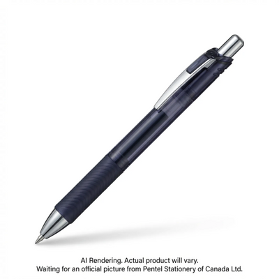 Pentel EnerGel Dark Colours Retractable Gel Roller 0.7mm Metal Tip Indigo-Black Ink (BL77A2-SA)