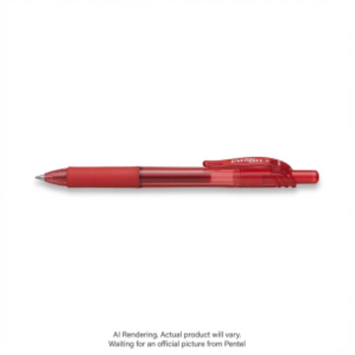 Pentel EnerGel-X Retractable Gel Roller 1.0mm Metal Tip Red Ink (BL110-B)