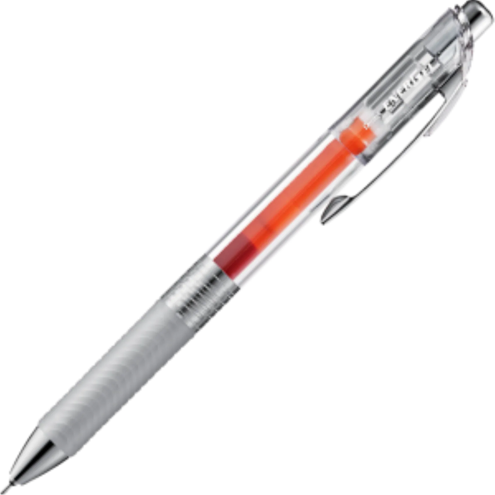 EnerGel Infree Retractable Liquid Gel Pen, (0.5mm) Needle Tip, Orange Ink
