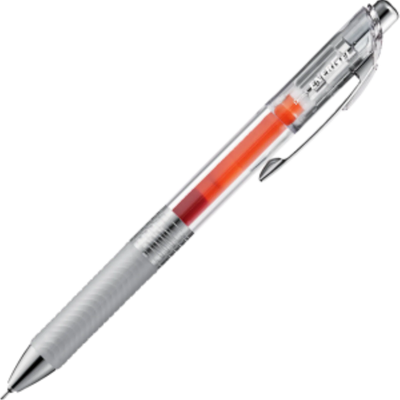 Pentel EnerGel Infree Retractable Gel Pen 0.5mm Needle Tip Orange Ink (BLN75TL-F)