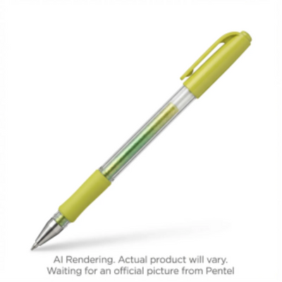 Pentel Krazy Pop Iridescent Gel Pen Yellow + Metallic Green 1.0mm (K91-DDG)