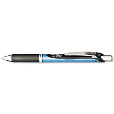 Pentel EnerGel Retractable Liquid Gel Pen 0.5mm Needle Tip Black Ink (BLN75-A)