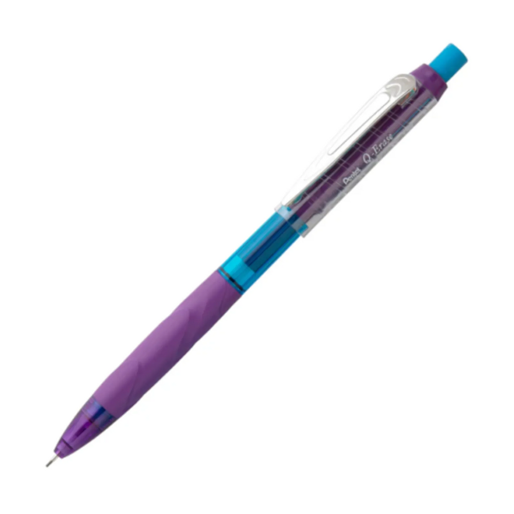 Pentel Q-ERASE Mechanical Pencil, 0.7mm Violet Barrel