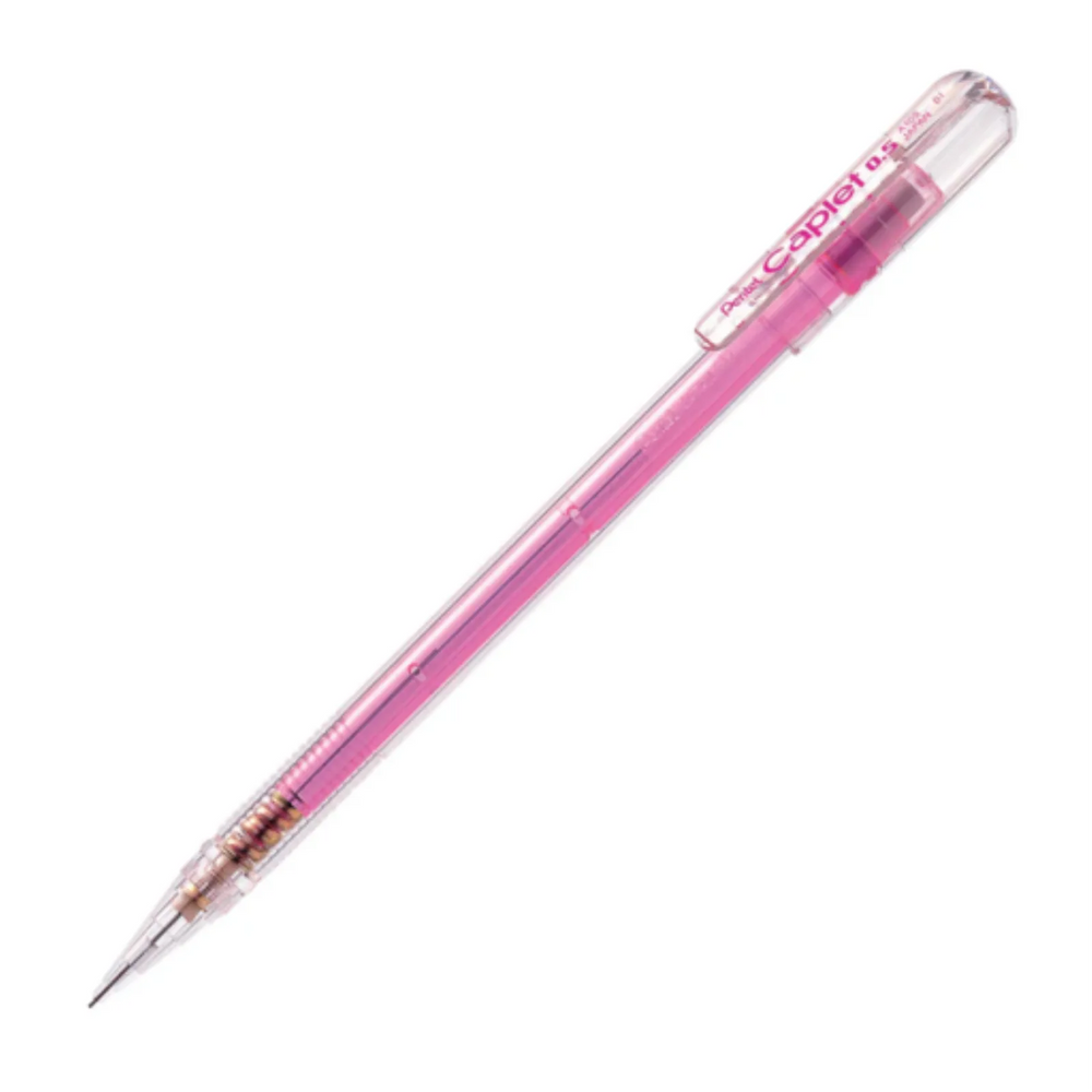 Pentel CAPLET Mechanical Pencil, 0.5mm Pink Barrel