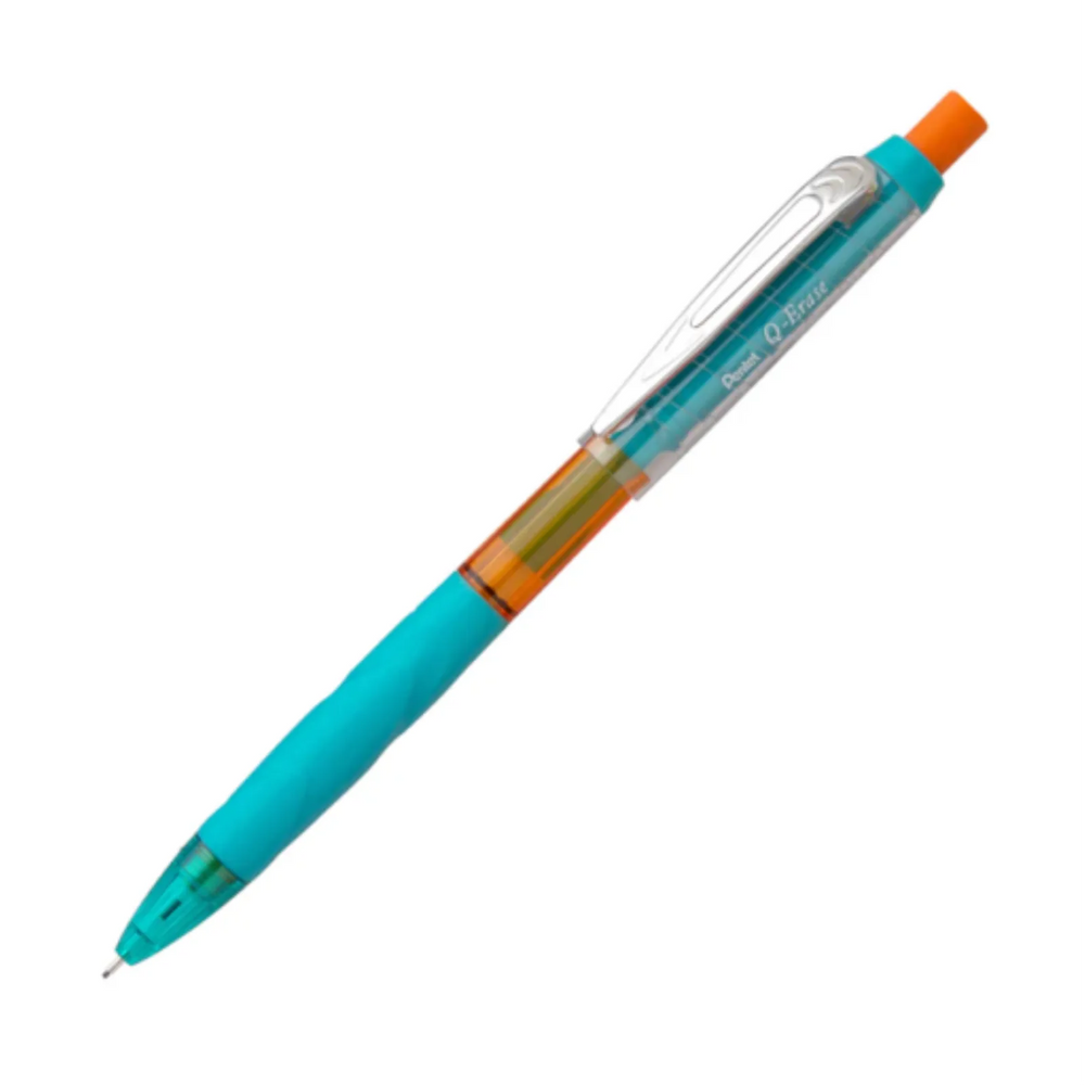 Pentel Q-ERASE Mechanical Pencil, 0.7mm Green Barrel