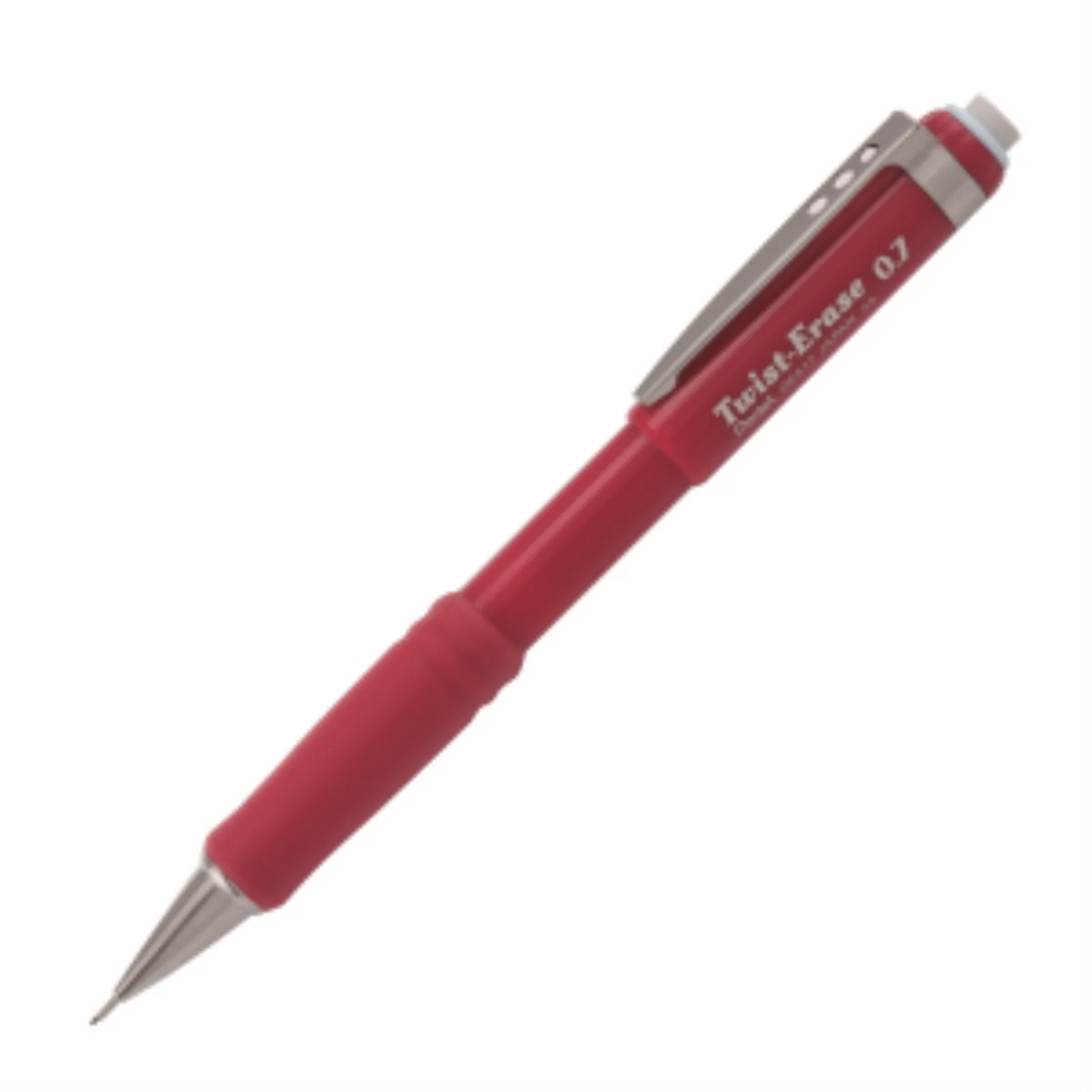 Twist-Erase III Retractable Mechanical Pencil (0.7mm), Red Barrel
