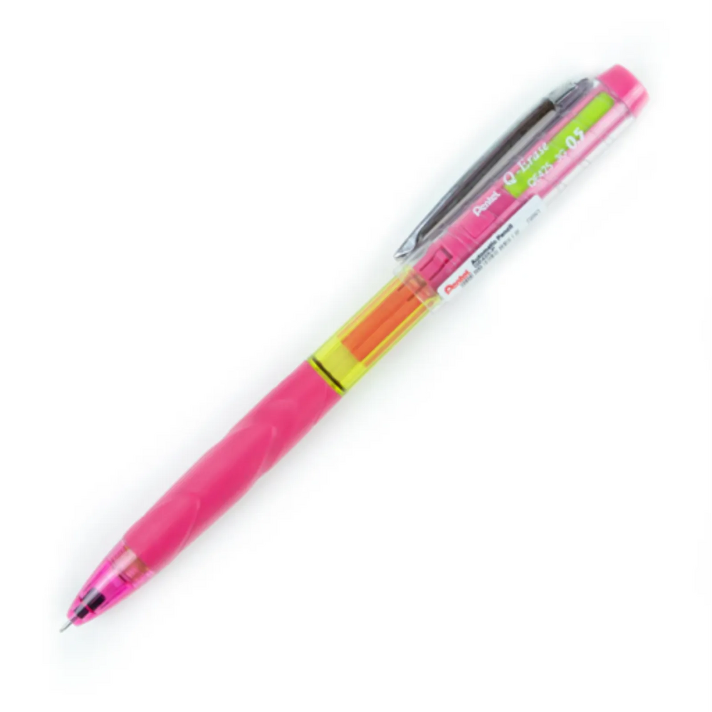 Pentel Q-ERASE Machanical Pencil, 0.5mm Pink Barrel