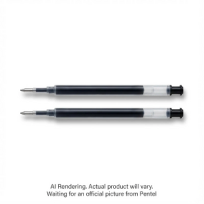 Pentel EnerGel Gel Pen Refill 0.5mm Needle Point Black Ink (LRN5BP2-A)