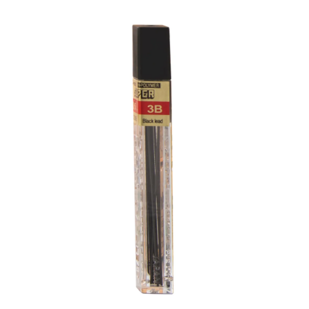 Super Hi-Polymer Lead Refill (0.5mm), 3B, 12 Leads per Tube