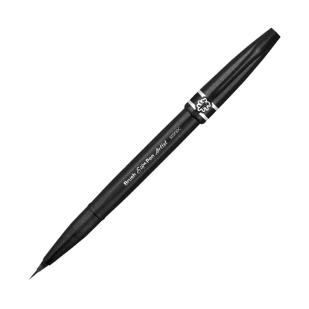 Pentel Arts Brush Sign Pen Artist, Ultra Fine Brush Tip, Black Ink