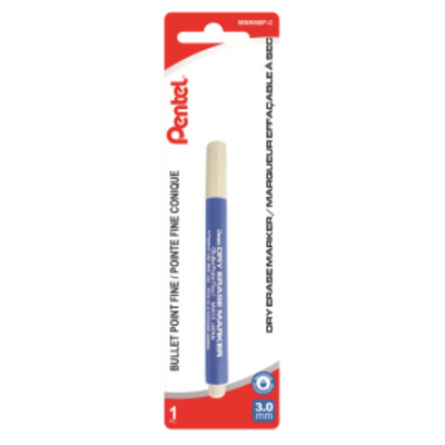 Pentel Dry Erase Marker 3.0mm, Blue Ink (MW5SBP-C)