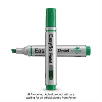 Pentel Easyflo Whiteboard Marker 1.3/5.2mm Green Ink (MW60M-D)