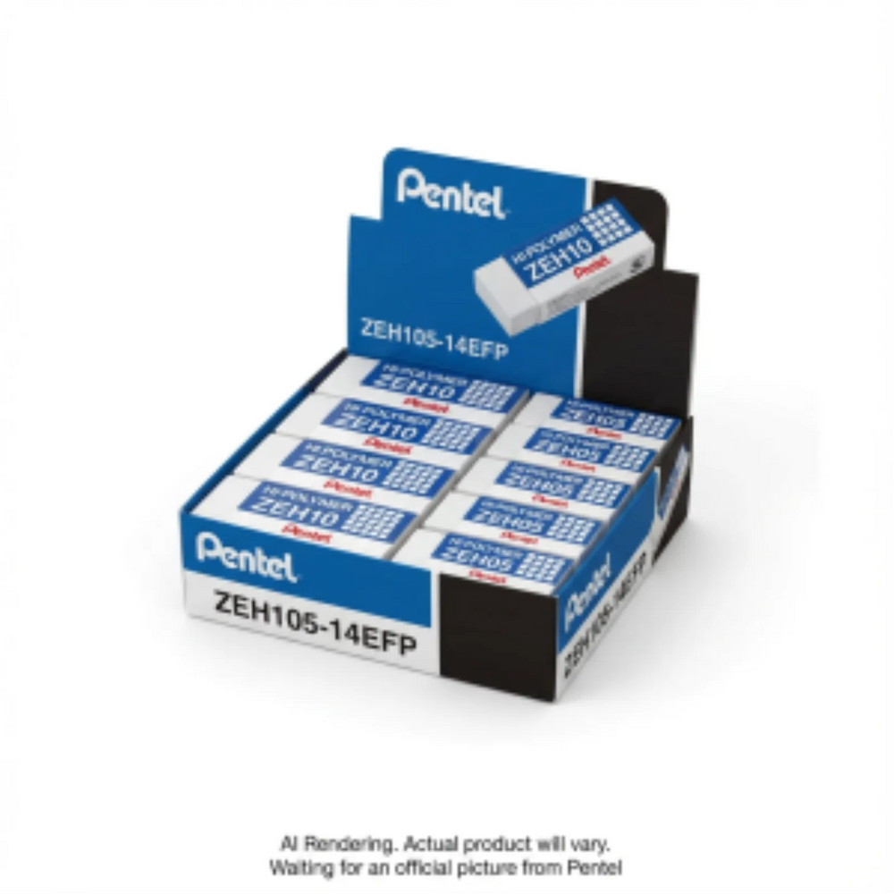 Hi-Polymer Eraser, Open Stock Display, 168PCS