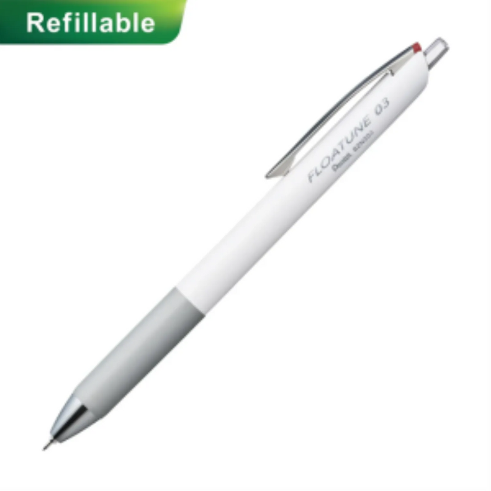 Refills for Pentel Floatune, Advanced Rollerball Retractable Pen, 0.3mm Tip, Red Ink