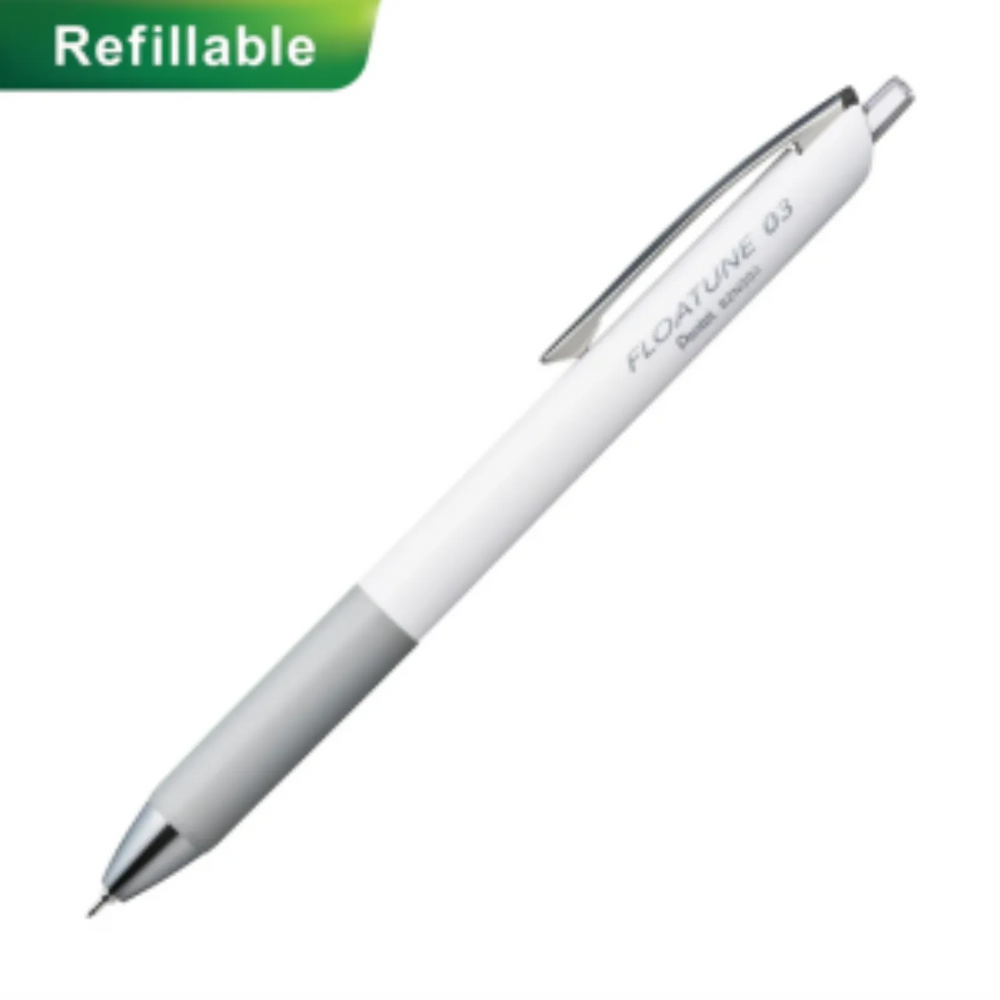 Refills for Pentel Floatune, Advanced Rollerball Retractable Pen, 0.3mm Tip, Black Ink