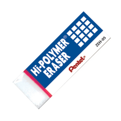 Pentel Hi-Polymer Block Eraser White Small (ZEH-05)