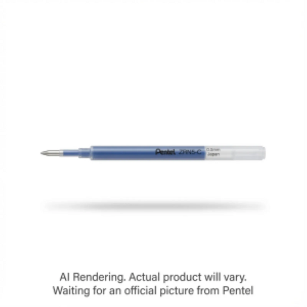 Refills for Pentel Floatune, Advanced Rollerball Retractable Pen, 0.5mm Tip, Blue Ink