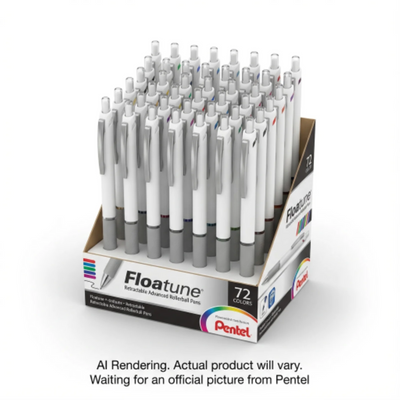 Pentel Floatune Retractable 0.5mm 6DZ Display English (BZN205-6EP)