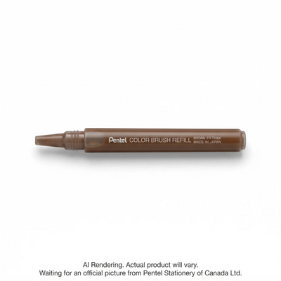 Pentel Arts Brush Pen Refill Brown (FR-T106X)