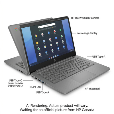 HP 14a-ne1000ca Chromebook - French Bilingual (B89ZTUA#ABL)